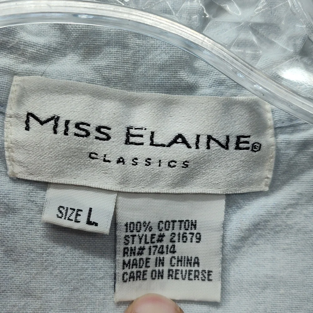 Miss Elaine Light Blue Robe - Picture 7 of 10
